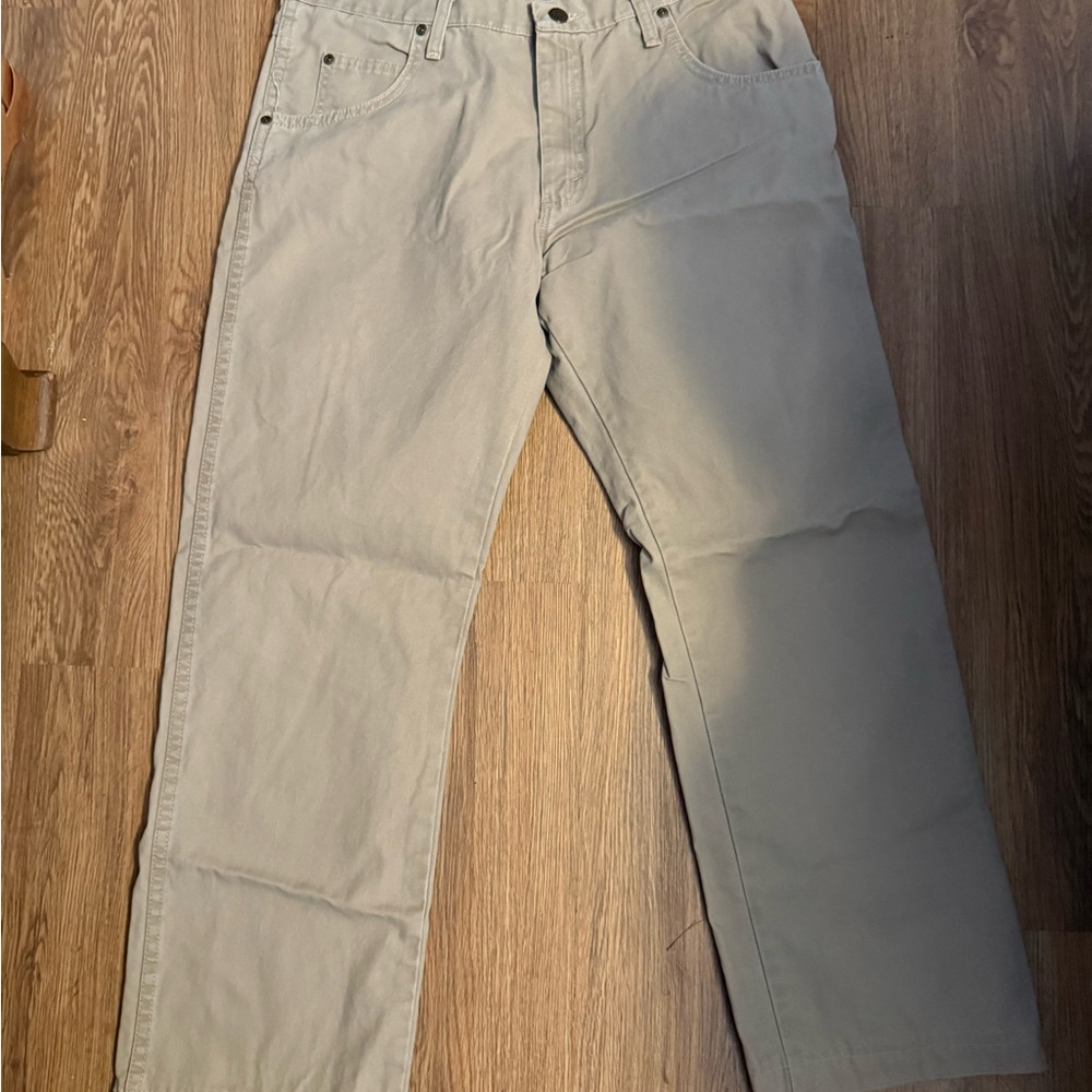 Wrangler Khaki work pants size 34x32